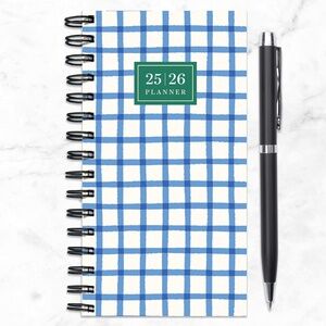 July 2025 - June 2026 Picnic Plaid Small Weekly Monthly Planner